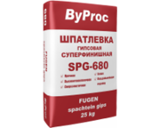 Шпатлевка гипсовая финишная SPQ-680 ByProc 25кг